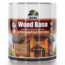 Грунт Dufa для защиты древесины Wood Base с биоцидом бесцветная 1 л