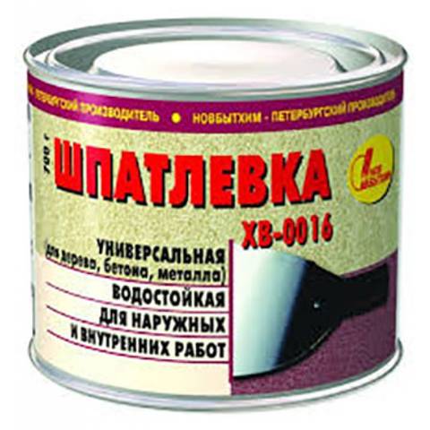 Шпатлевка неводная ХВ-0016 0,7кг. д/дер.бет.мет.