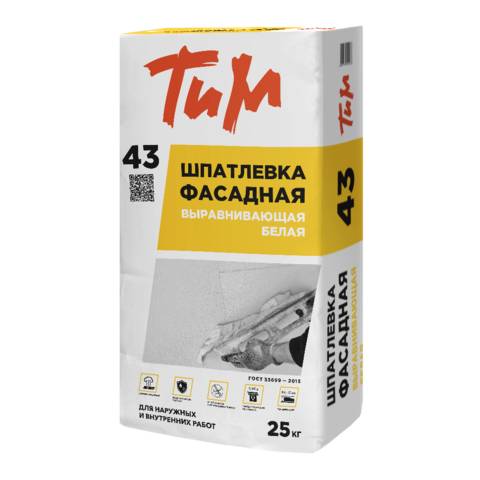 Фото «Шпатлевка ТИМ №43 Фасадная, ... »