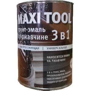 Грунт-эмаль по ржавчине Серая (1.8) MAXI TOOL