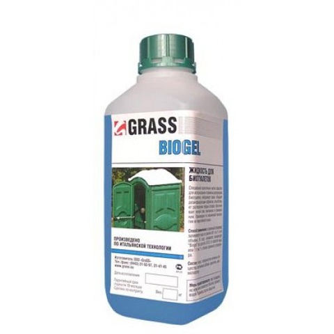 Средство для биотуалетов Grass 1л. Bio gel grass 211100