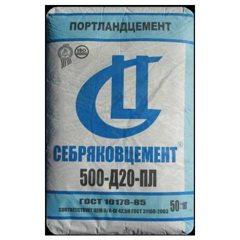 Цемент 500марка 50кг Себряков