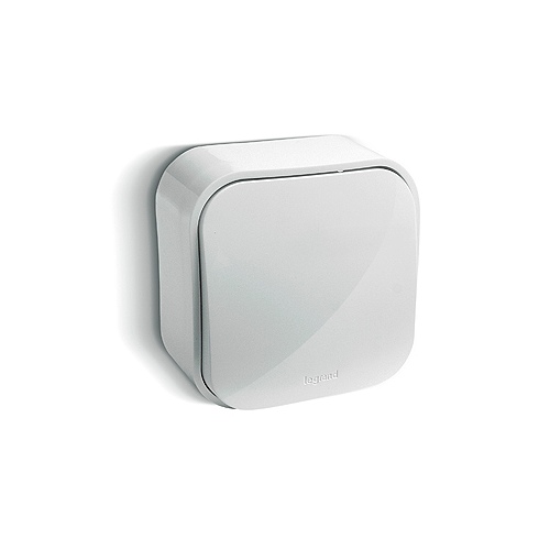 Выключатель Legrand 782200 1-клав. бел. (Quteo)