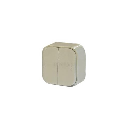 Выключатель Legrand 782232 2-клав. сл.кость (Quteo)