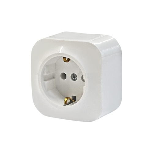 Розетка Legrand 782211 1м бел. с/з (Quteo)