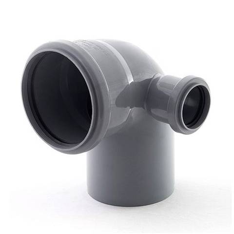 Отвод 110 с фронт.раструбом 50 правый