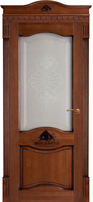 Дверь межкомнатная Царговая ЭкоШпон №24 (Орех,Беленый дуб,Венге, Капучино)