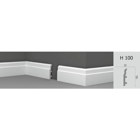 Плинтус напольный XPS П 10 (100х20)