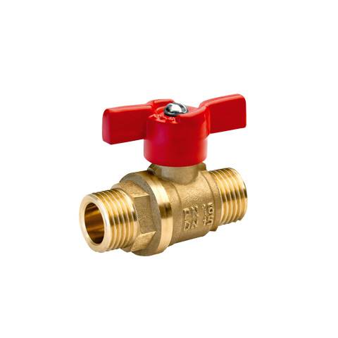 Кран шаровый бабочка ДУ15 нар/нар