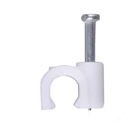 Скобы для кабеля круглые 8мм (100 шт)