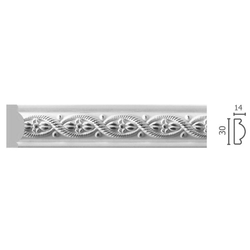 Молдинг 1М3-S 2,4м VitArt