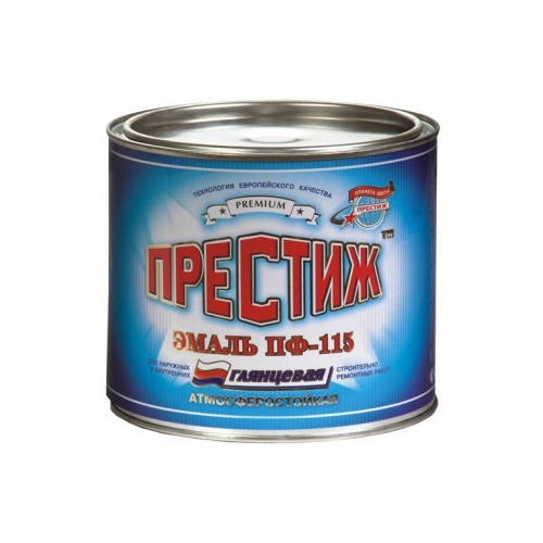 Эмаль ПФ115 ПРЕСТИЖ Белая 0,9 кг