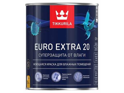 Краска Тиккурила Евро-20 А акрил. полуматовая 9л