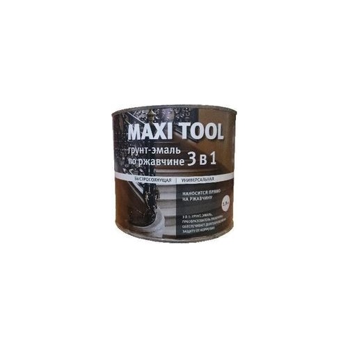 Грунт-эмаль по ржавчине Черная (1.8) MAXI TOOL