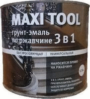 Грунт-эмаль по ржавчине Черная (1.8) MAXI TOOL