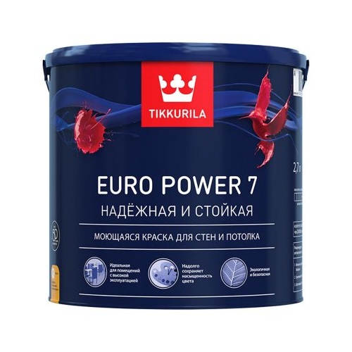 Краска Тиккурила Евро-7 С интерьерная матовая 9л