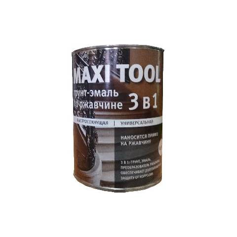 Грунт-эмаль по ржавчине Желтая (0.8) MAXI TOOL