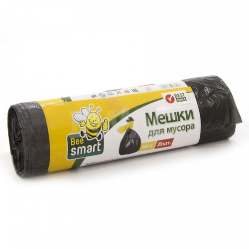 Пакет мусорный 60л 20-30шт