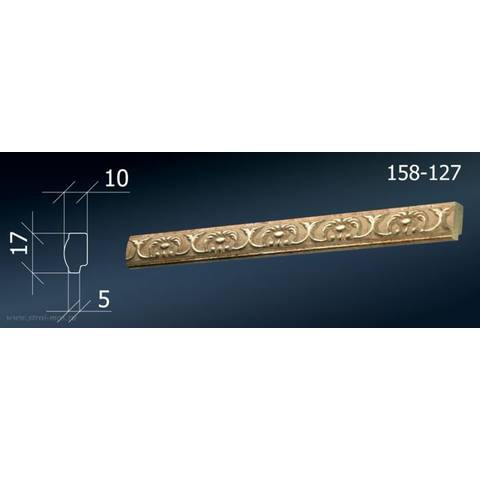 Молдинг декор. 17х10мм 2,4м 158-127 DD Молдинг декор. 17х10мм 2,4м 158-127 DD
