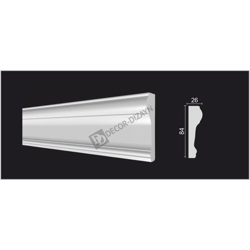 Молдинг 147А 84*26*2000 Decor Dizayn