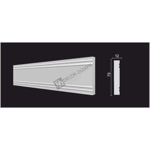 Молдинг 150А 80*12*2000 Decor Dizayn