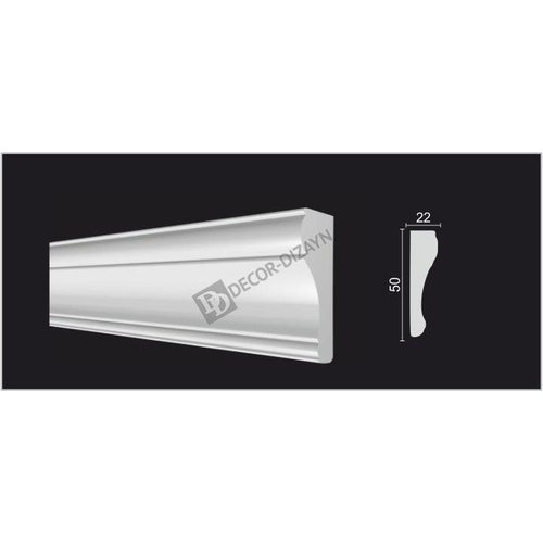 Молдинг 151А 50*22*2000 Decor Dizayn