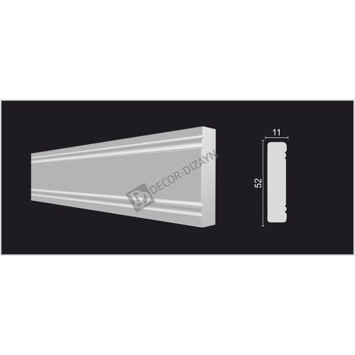 Молдинг 156А 50*11*2000 Decor Dizayn