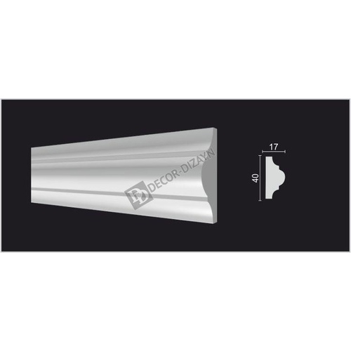 Молдинг DD002 40*17*2000 Decor Dizayn