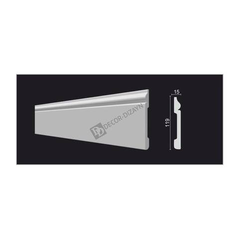 Плинтус DD004 119*15*2000 Decor Dizayn Плинтус DD004 119*15*2000 Decor Dizayn