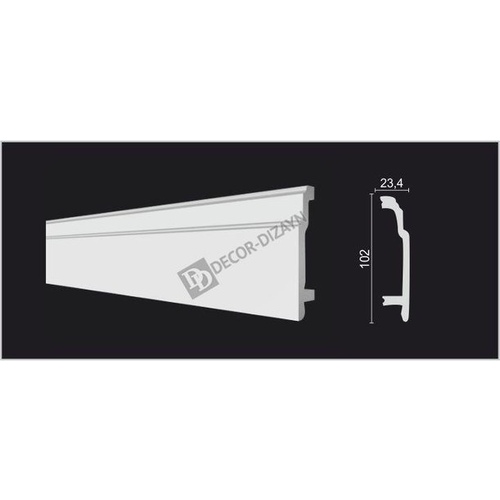 Плинтус DD102 102*23,4*2000 Decor Dizayn