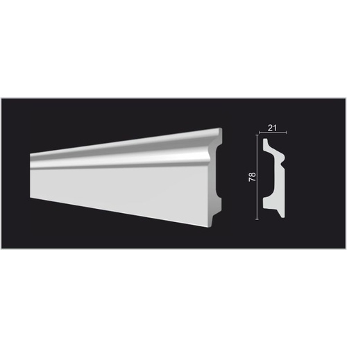 Плинтус DD122 78*21*2000 Decor Dizayn