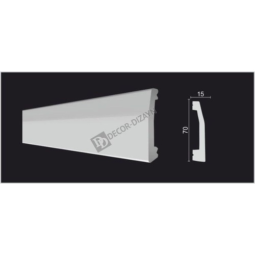 Плинтус DD125 70*15*2000 Decor Dizayn