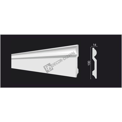 Плинтус DD137 100*14*2000 Decor Dizayn