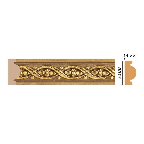 Молдинг декор. 30х14мм 2,4м 157-4 ДМ Молдинг декор. 30х14мм 2,4м 157-4 ДМ