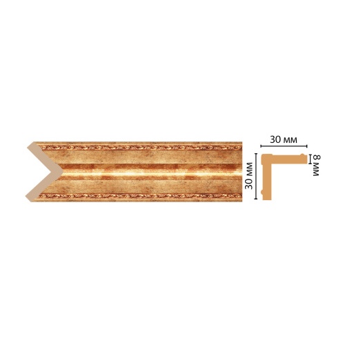 Угол декор. 30х30хмм 2,4м 116-552 DD