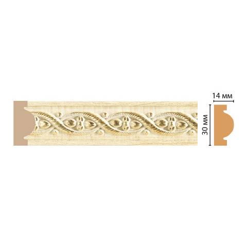 Молдинг декор. 30х14мм 2,4м 157-5 ДМ Молдинг декор. 30х14мм 2,4м 157-5 ДМ