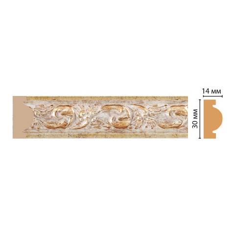 Молдинг декоративный 30х14мм 2,4м 157-553 ДМ Молдинг декоративный 30х14мм 2,4м 157-553 ДМ