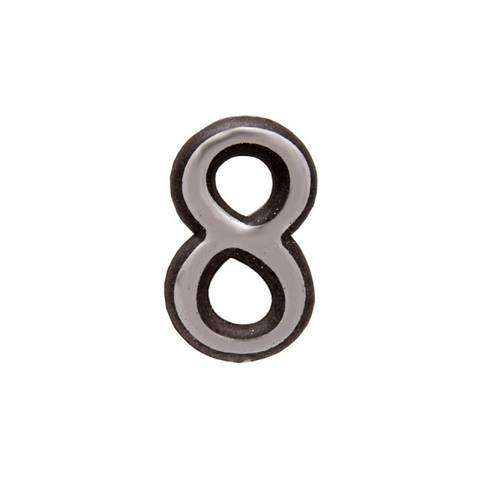 Цифра дверная Аллюр "8" Хром (пластик)