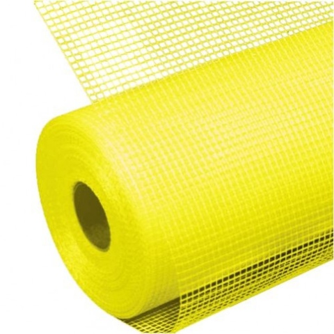 Сетка фасадная 5 мм х 5 мм (50 м2) плотность 145 г/м2 БАУТЕКС (Желтая)