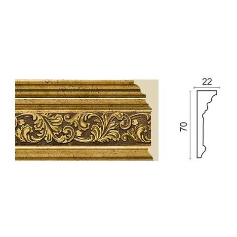 Молдинг декор. 70*20мм 2,4м 270-552 Молдинг декор. 70*20мм 2,4м 270-552