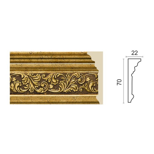 Молдинг декор. 70*20мм 2,4м 270-552