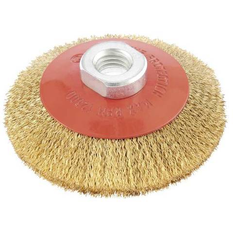 Щетка для УШМ DERZHI 75мм чашка латунь 874604