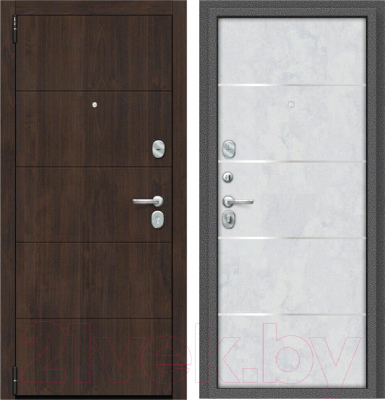 Дверь входная Porta R-3 4.П50 Almon/Snow Art. IMP-6 205*88 (Левая)