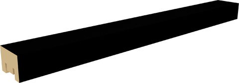 Интерьерная рейка МДФ Stella Бриона blacke dition 2700х16х40 (8шт)