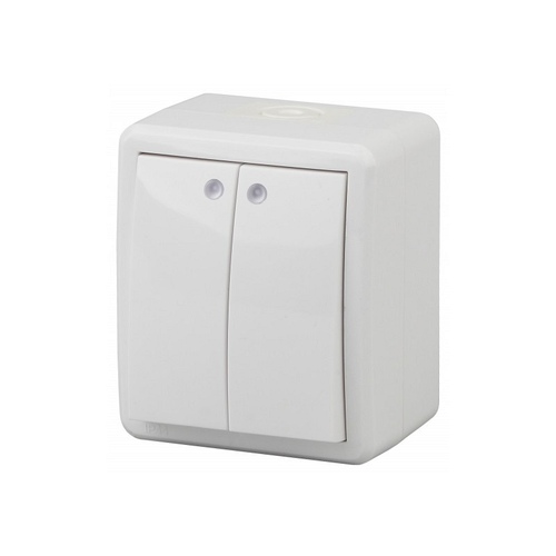 Розетка накладная 2-местная 16А черный матовый STEKKER София MST16-12-05