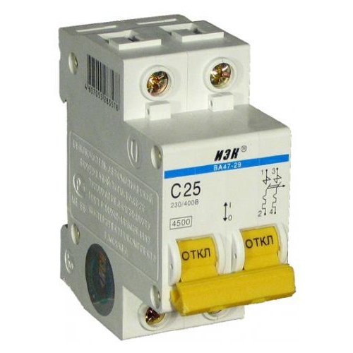 Авт.выкл.ИЭК 2P 25A ВА47-29 KARAT IEK