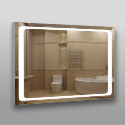 Зеркало Maria 100*80 light прямоугольное с LED подсветкой(2 варианта подвеса) Зеркало Maria 100*80 light прямоугольное с LED подсветкой(2 варианта подвеса)