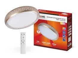 Светильник LED COMFORT HONEY 75Вт 500х120мм c пультом ДУ IN HOME