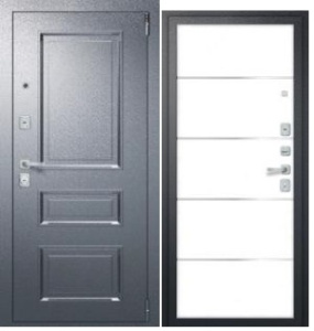 Дверь входная Porta R-4 403/П50 Super white IMP-6 Букле Графит