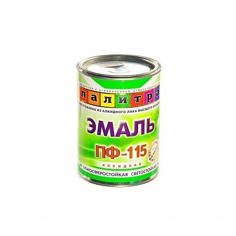 Эмаль ПФ115 Черная 0.9 кг Радуга (Палитра)